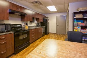 A kitchenette at Lexington