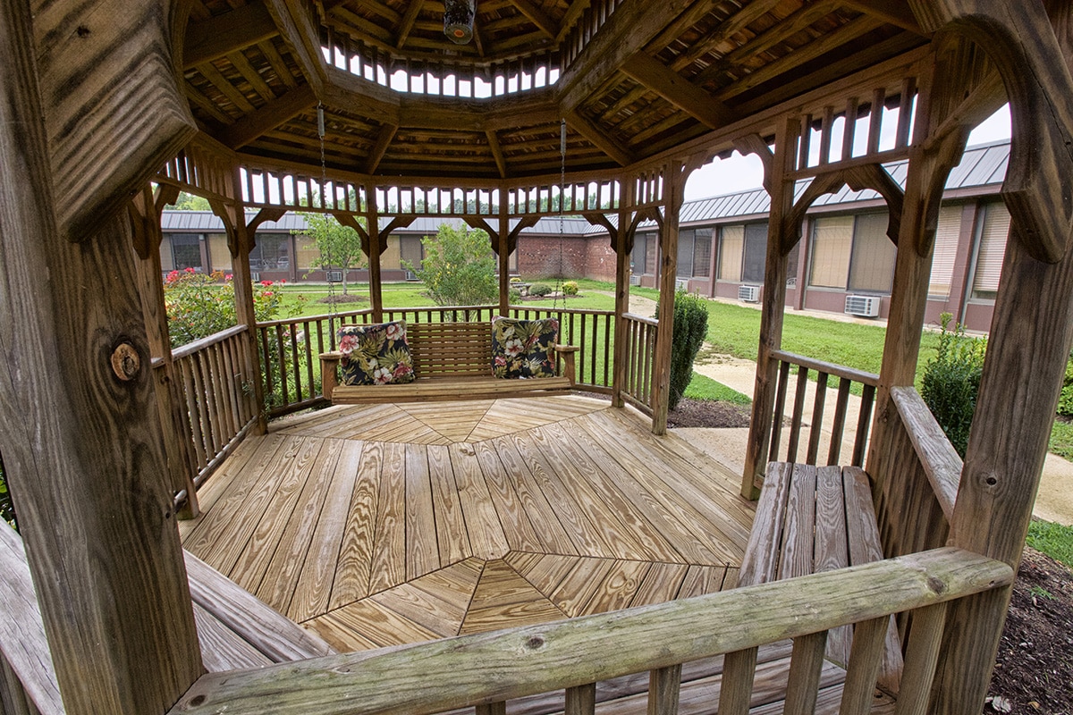 A gazebo at Lexington