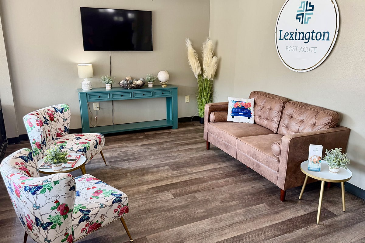 The lobby at Lexington Post Acute